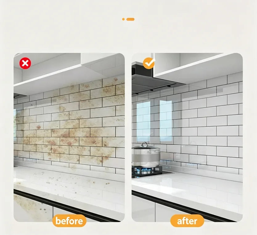 Transparent Self-Adhesive Wallpaper | Waterproof & Scratch-Resistant Protective Wall Film Qme