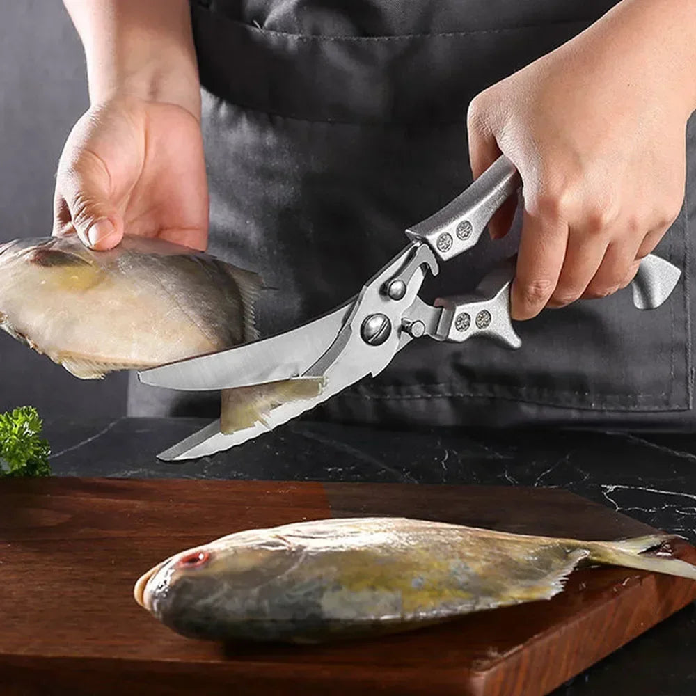 Heavy Duty Kitchen Shears – Ultra-Sharp Stainless Steel Poultry Scissors Kitchen Shears Qst