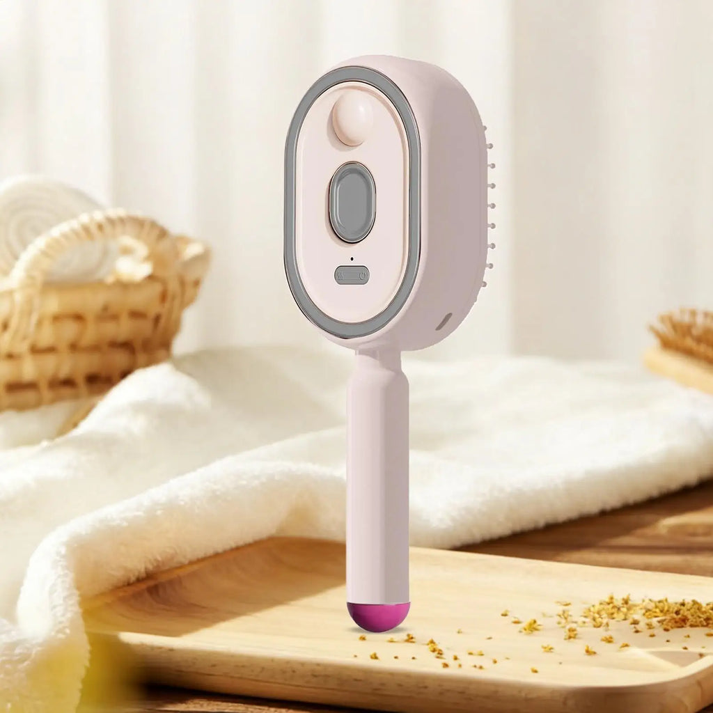 Rechargeable Steam Hair Brush – Detangling & Smoothing Comb Steam Hair Brush Qme