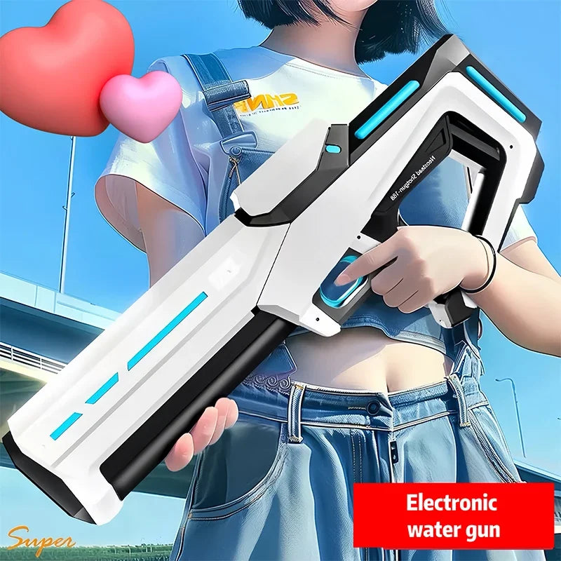 Electric Automatic Water Gun Toy – Kids Summer Outdoor Play Electric Water Gun Qme