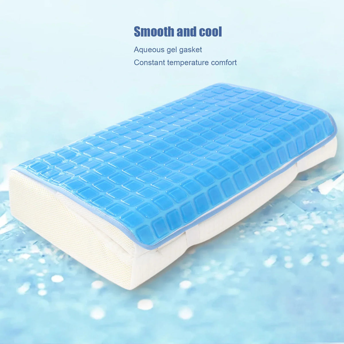 Gel Cooling Mat Cushion – Soft, Foldable & Reusable | 58x40cm Gel Cooling Cushion Qme