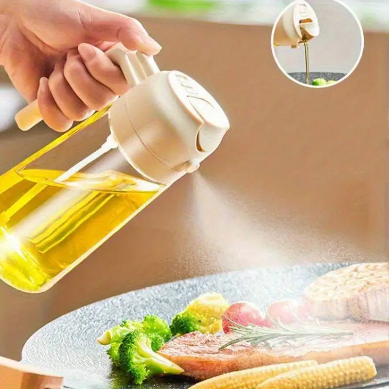 Glass Oil Spray Dispenser Bottle 470ml | BBQ, Baking & Cooking Oil Spray Dispenser Qme