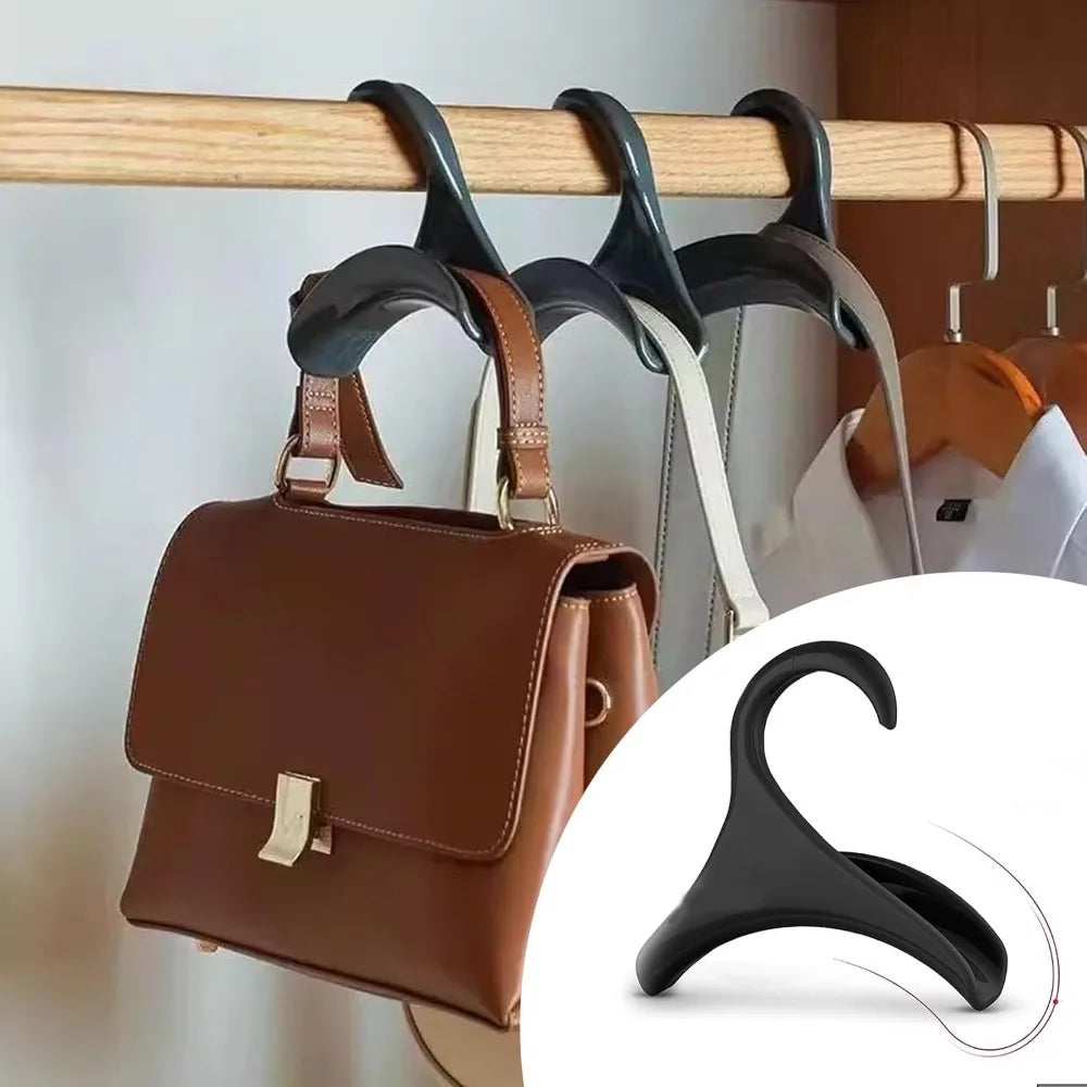 Wardrobe Handbag Hooks – 10 Pcs Closet Bag Organizer Wardrobe Bag Hooks Qme