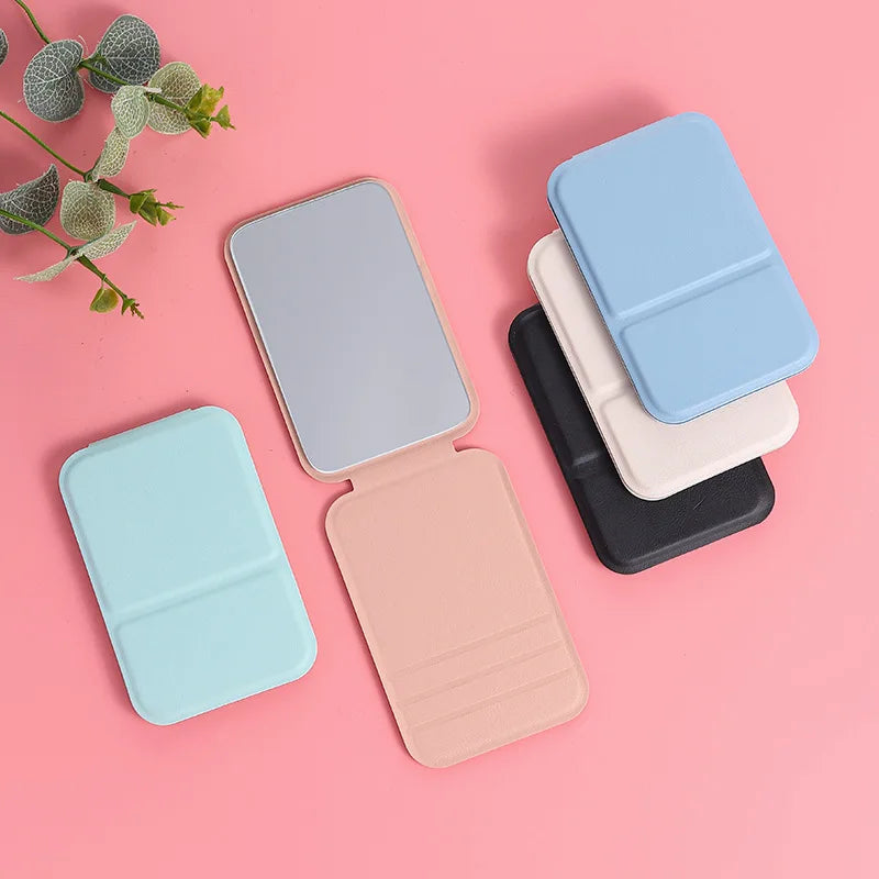 PU Leather Foldable Compact Makeup Mirror – Portable Compact Makeup Mirror Qme