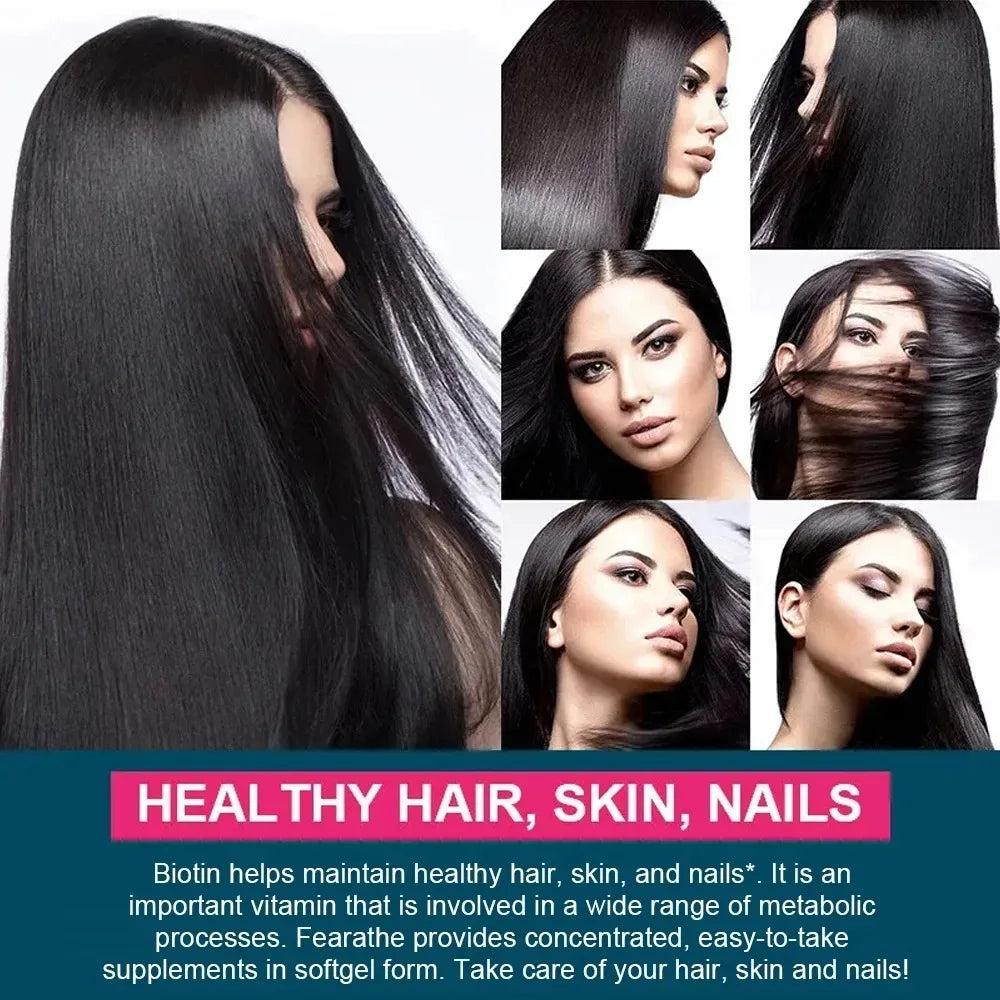 Biotin Collagen Hyaluronic Acid Keratin Hair Skin Nails – 120 Caps Hair & Beauty Supplement Qst