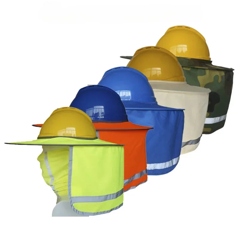 High Visibility Mesh Sun Neck Shield for Safety Hard Hats Hard Hat Neck Shield Qme