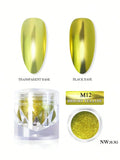 Chrome Mirror Nail Powder – Sparkling Glitter Decoration Chrome Nail Powder Qme M12