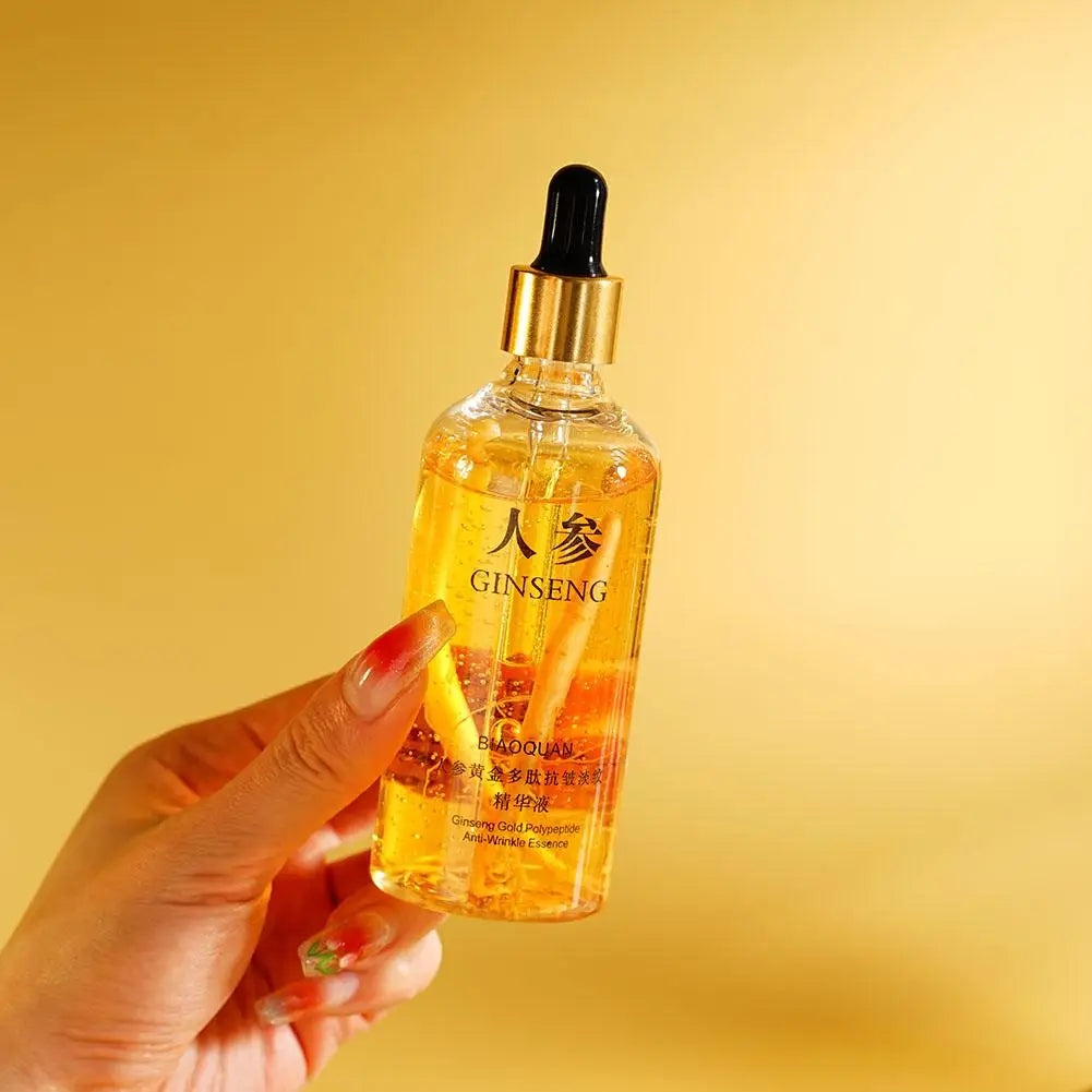 Gold Ginseng Polypeptide Face Essence 100ml – Brightening Serum Face Essence Serum Qme