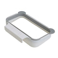 Hanging Trash Bag Holder Rack for Kitchen Cabinet Door Cabinet Door Organizer Qme Light Grey