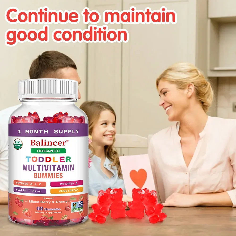 Kids Multivitamin Gummies – Vitamins C, D, E & Zinc | Balincer Kids Multivitamin Gummies Qst