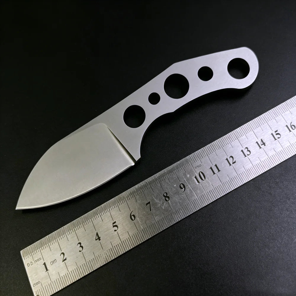 TRSKT AUS-10 Full Tang Neck Knife 62HRC + Kydex Sheath Fixed Blade Knife Qst