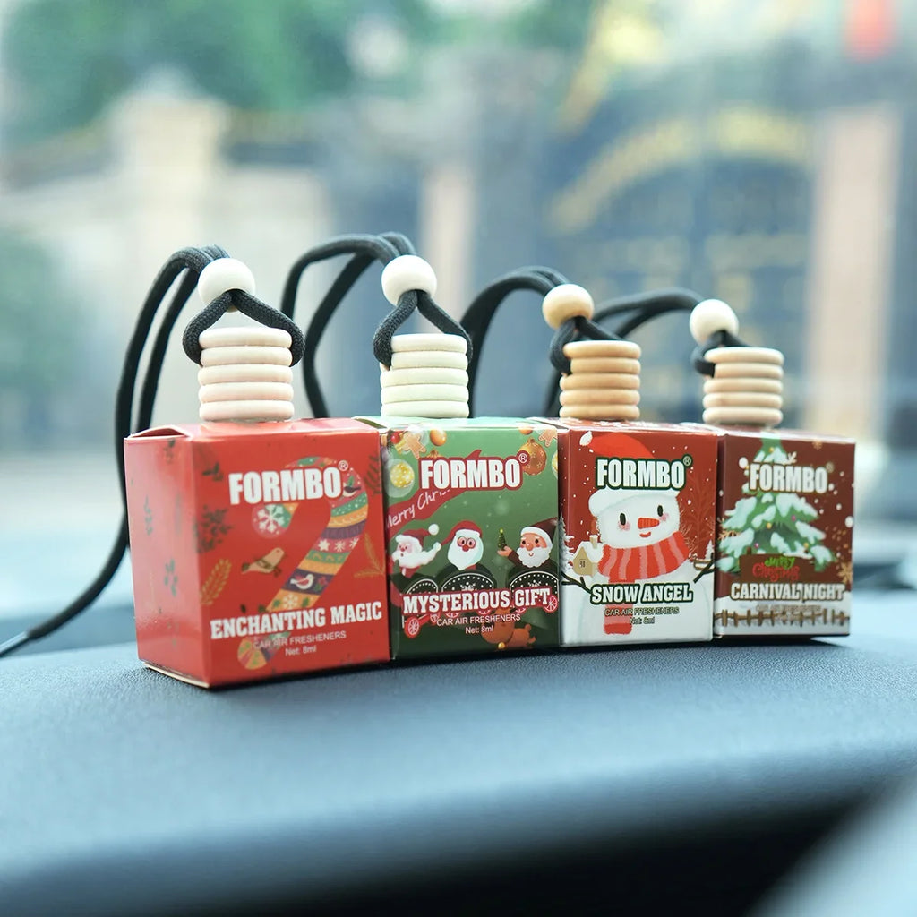 Christmas Car Air Freshener Aromatherapy Hanging Diffuser Set Car Air Freshener Qme