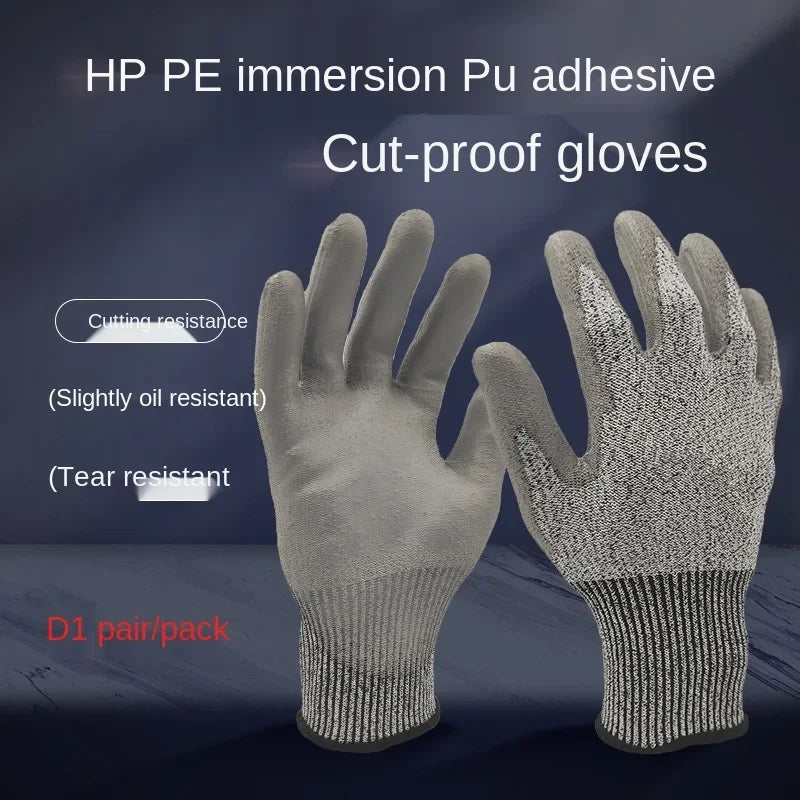 Level 5 Cut-Resistant Gloves – HPPE Protective Work & Fishing Cut-Resistant Gloves Qme