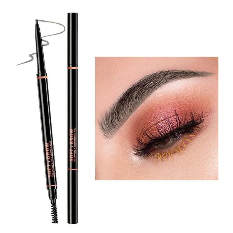 Qme Microblading Eyebrow Pen & Brush – Waterproof, 6 Shades Eyebrow Makeup Pen Qme