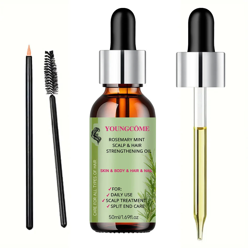 Rosemary Mint Hair Strengthening Oil – Deep Hydration & Shine Hair Strengthening Oil Qst