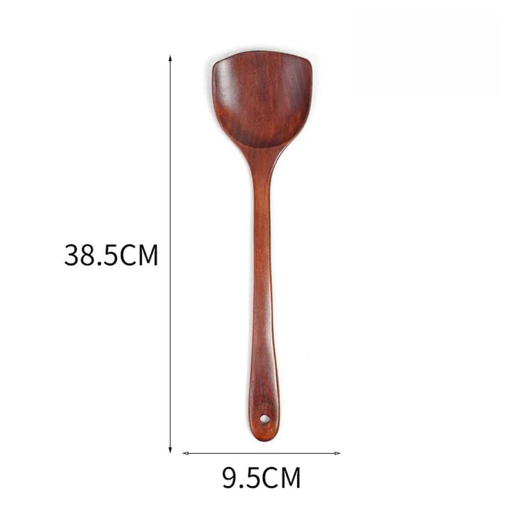Wooden Spatula Set – 1, 3 & 5 Piece Long Handle Kitchen Tool Wooden Spatula Set Qme