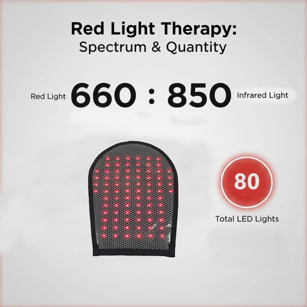 Red Light Therapy Gloves 660nm 850nm – Rechargeable Hand Device Light Therapy Gloves Qst