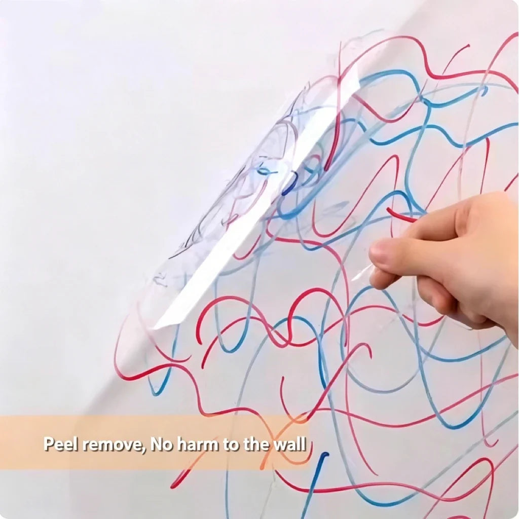Transparent Self-Adhesive Wallpaper | Waterproof & Scratch-Resistant Protective Wall Film Qme