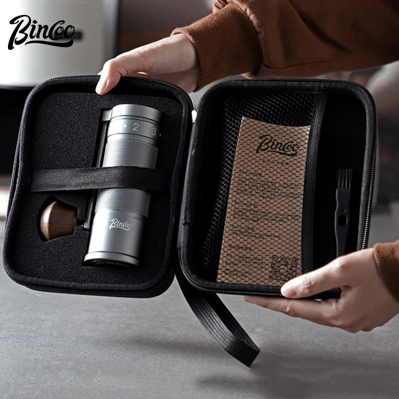 Bincoo SM01 Manual Coffee Grinder – Portable 420 Steel Hand Mill Manual Coffee Grinder Qst