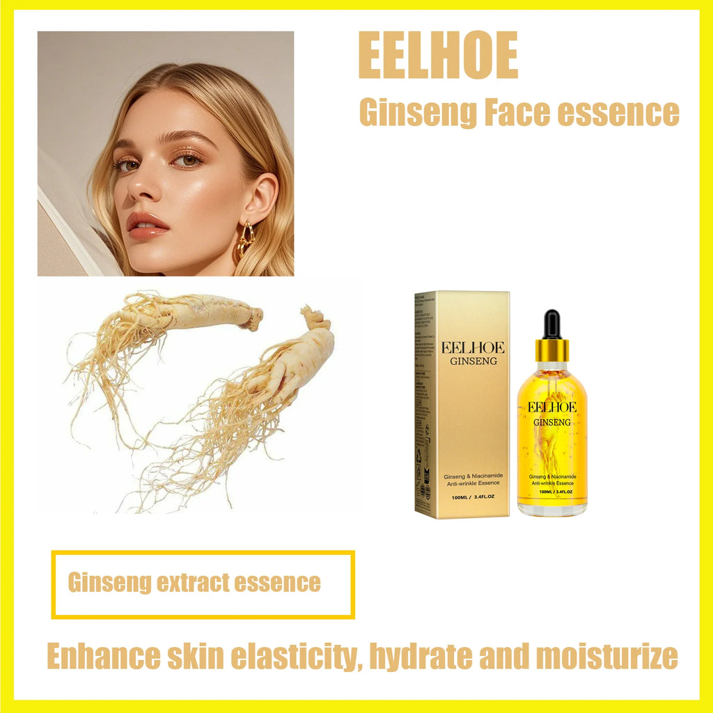 EELHOE Ginseng Face Serum 100ml – Hydrating Moisturizing Essence Face Serum Qst