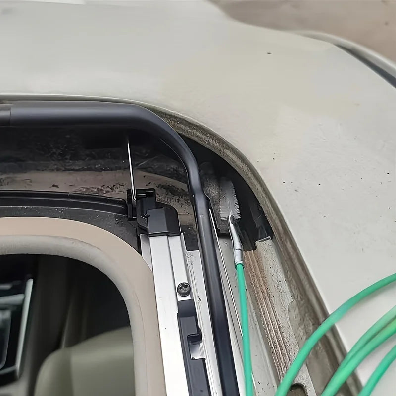 Flexible Car Door & Window Drain Cleaning Brush – Electric-Free Car Drain Cleaning Brush Qme