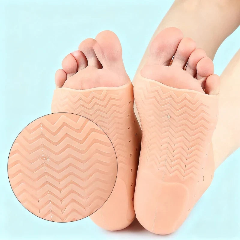 Perforated Heel Covers Soft Rubber Cushion Insoles – 1 Pair Heel Cushion Insole Qme