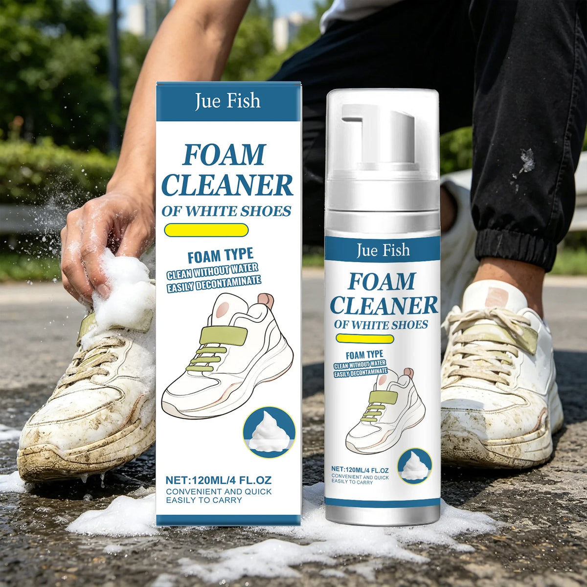 White Shoe Foam Cleaner – Remove Stains & Prevent Yellowing Shoe Foam Cleaner Qme