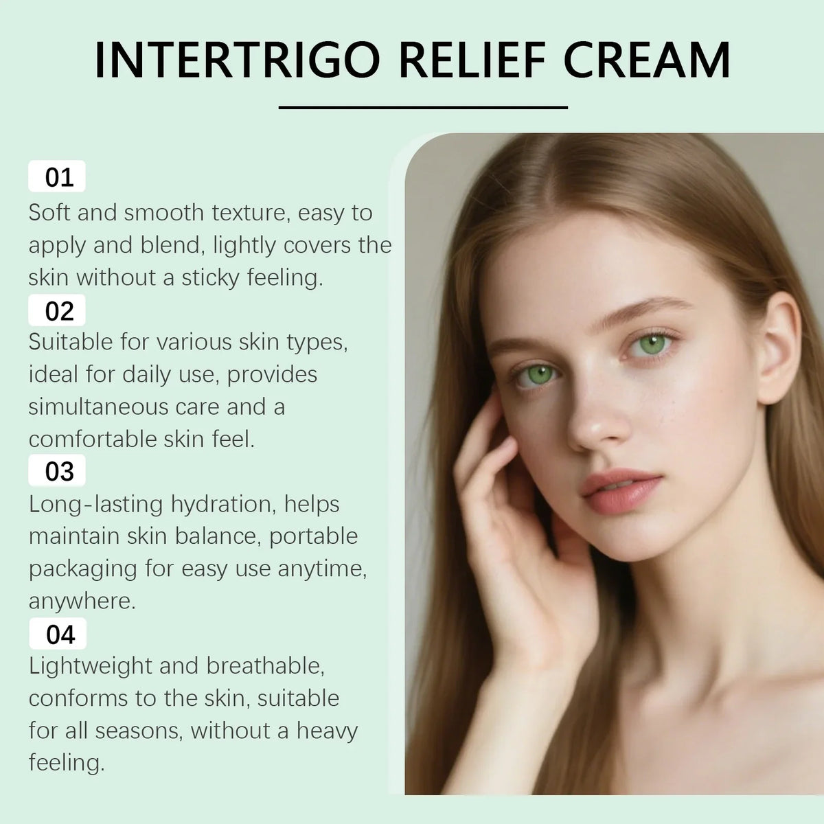 Skin Fold Soothing Cream | Fast-Absorbing, Non-Greasy Body Cream Soothing Body Cream Qme