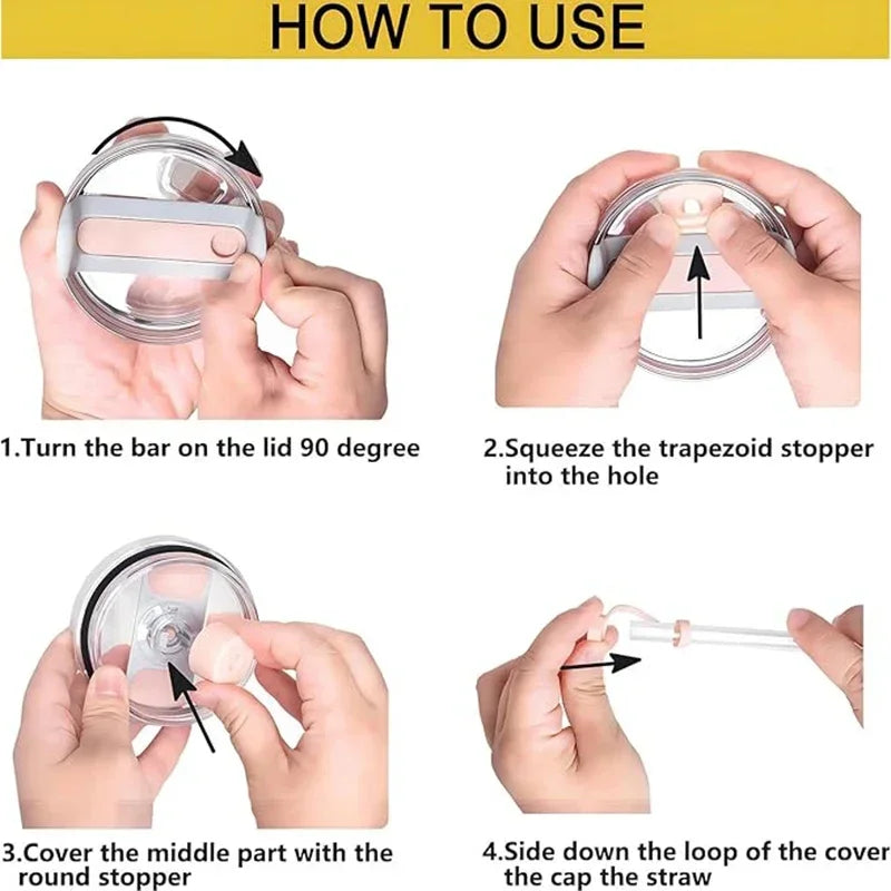 Silicone Straw Cover Caps & Spill Stopper Set – 9 Pcs Straw Cover Cap Set Qme