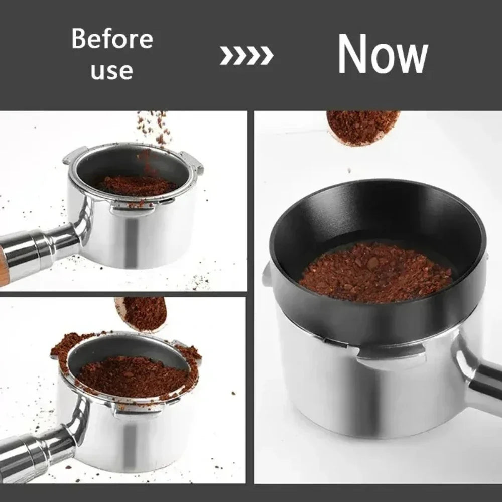 Magnetic Espresso Dosing Ring – Aluminum Funnel, 6 Colors Espresso Dosing Ring Qme