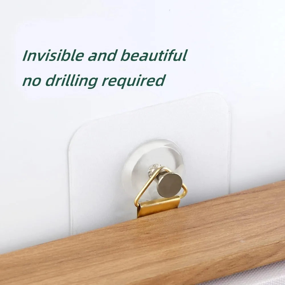 Adhesive Wall Hooks No-Drill Stainless Steel – 5 Pack Adhesive Wall Hooks Qme
