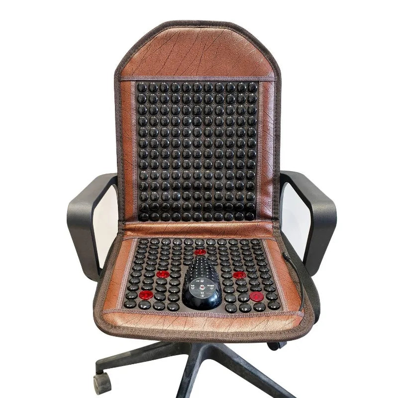 Tourmaline Heating Seat Cushion – Vibrating Massage Chair Pad Heating Massage Cushion Qst
