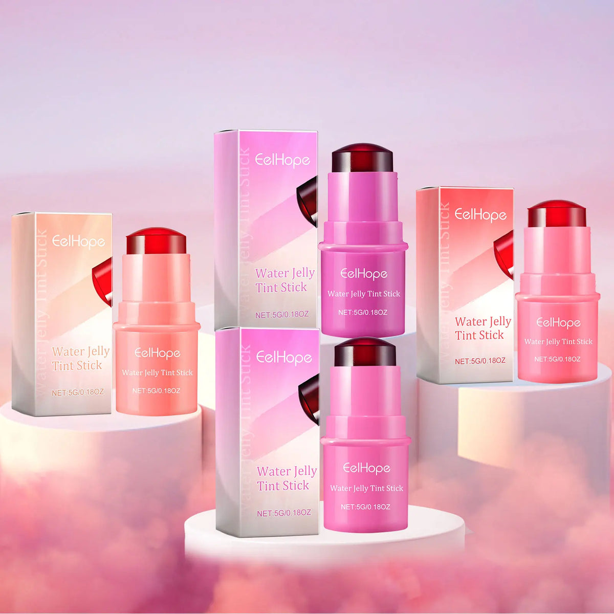 Eelhope 3-in-1 Milk Jelly Tint Blush & Lip Color Stick Blush & Lip Tint Qst