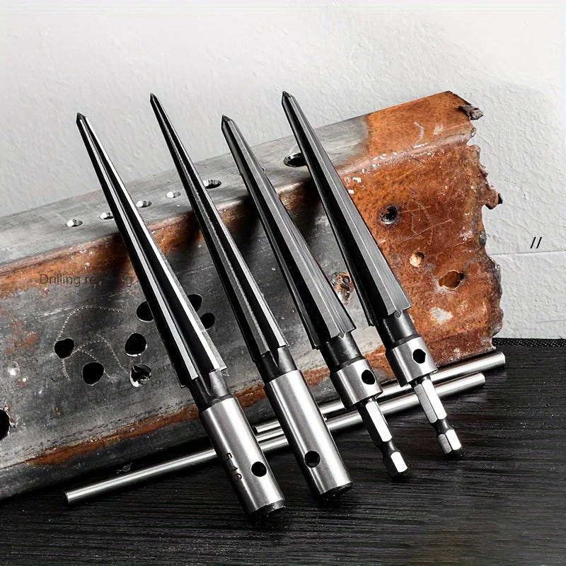 Carbon Steel Hex Cone Hole Cutter – Wood Metal Plastic Cone Hole Cutter Bit Qme 16mm