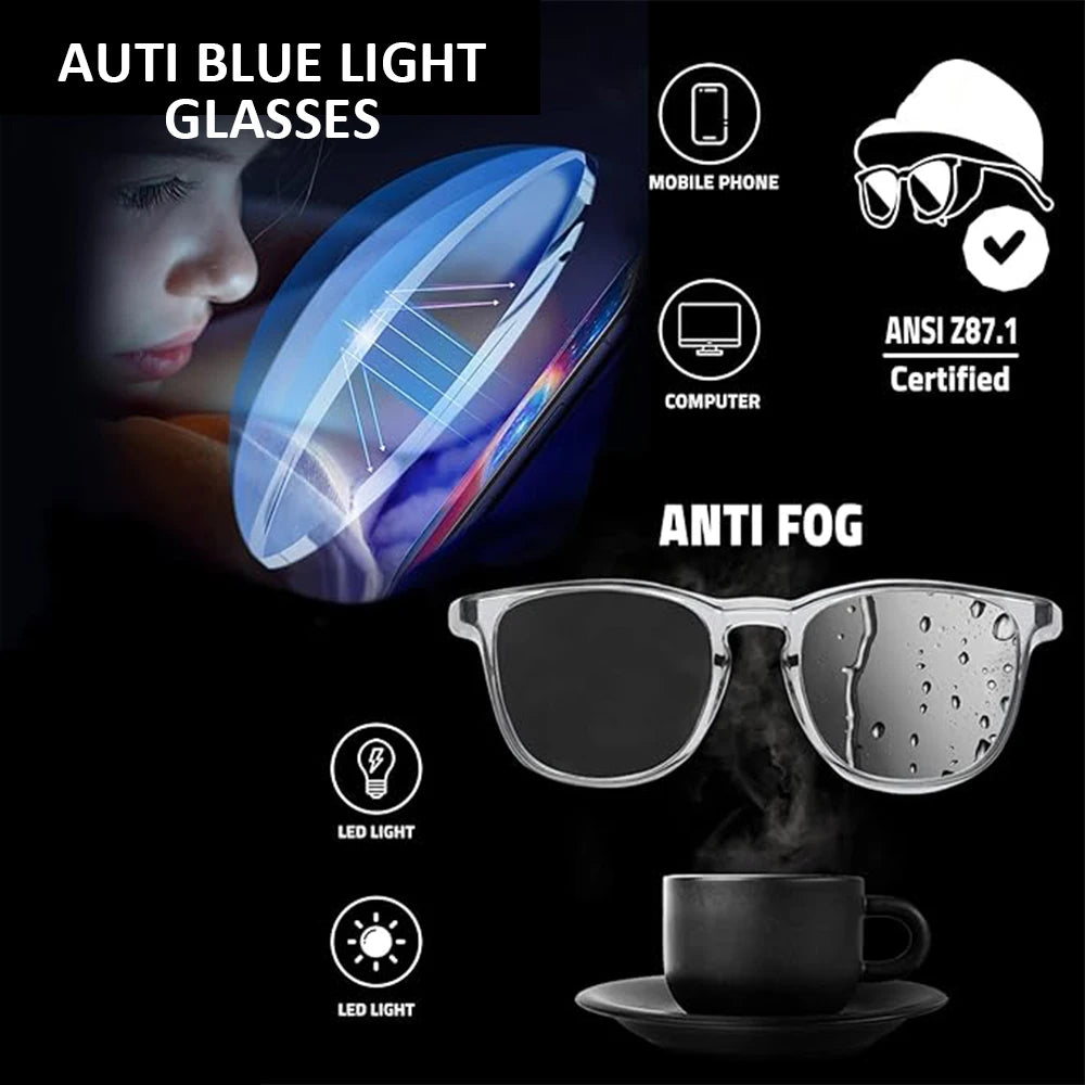 VOPHA Women's Blue Light Safety Glasses ANSI Z87 | HM9 Safety Glasses Qst