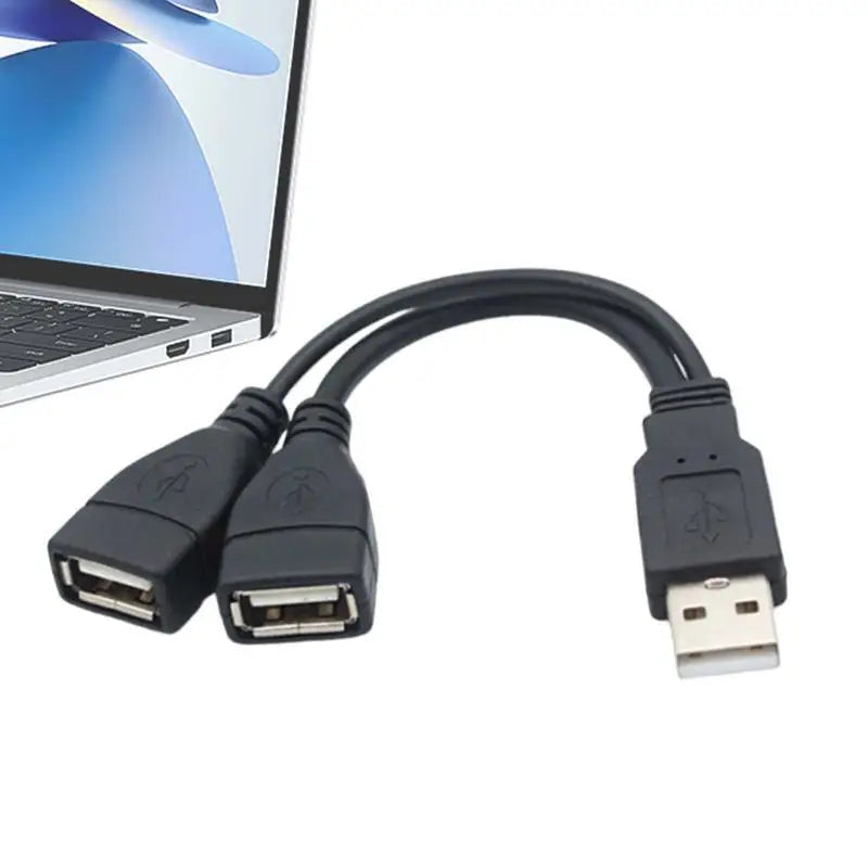 USB 2.0 Y Splitter Cable – 1 to 2 Port, 480Mbps Data Transfer USB Splitter Cable Qst