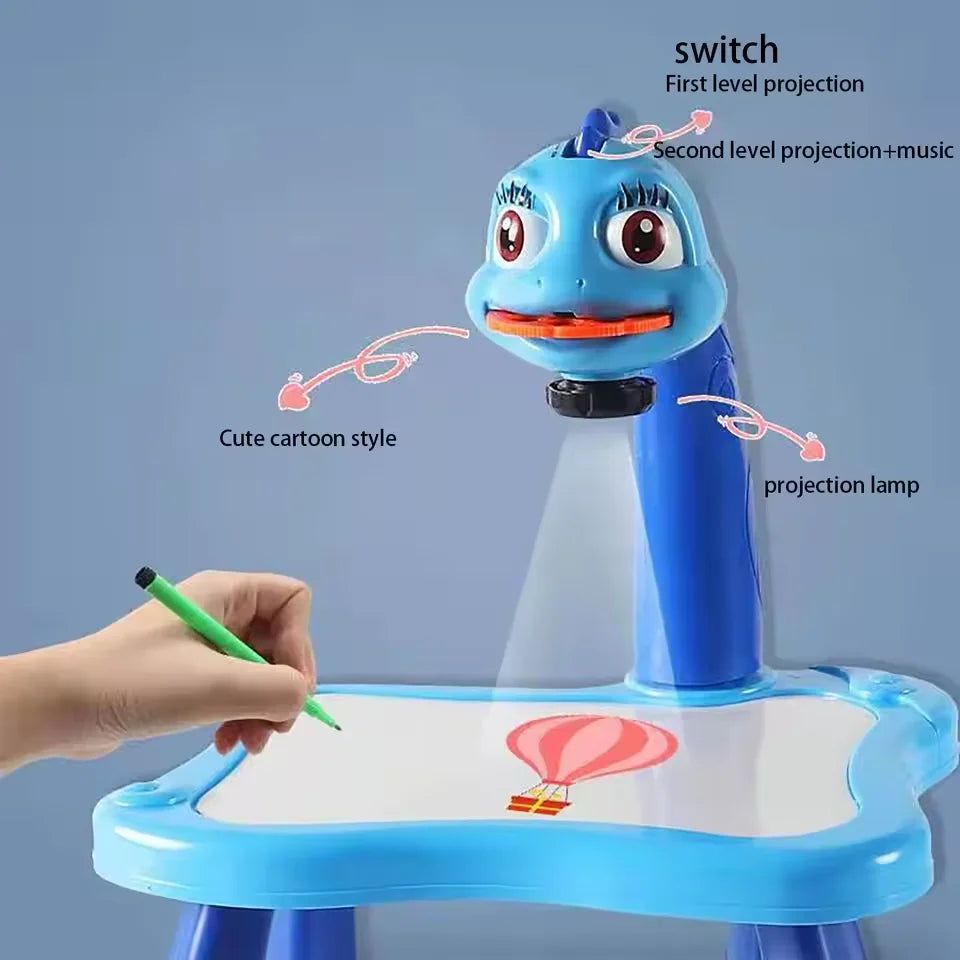 Kids LED Projector Art Painting Board – Educational Drawing Toy Kids Art Drawing Toy Qst