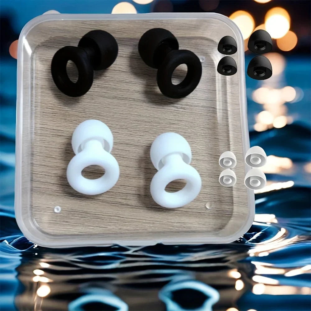 Soft Earplugs for Sleep, Swimming, Travel & Bathing Earplugs Qme