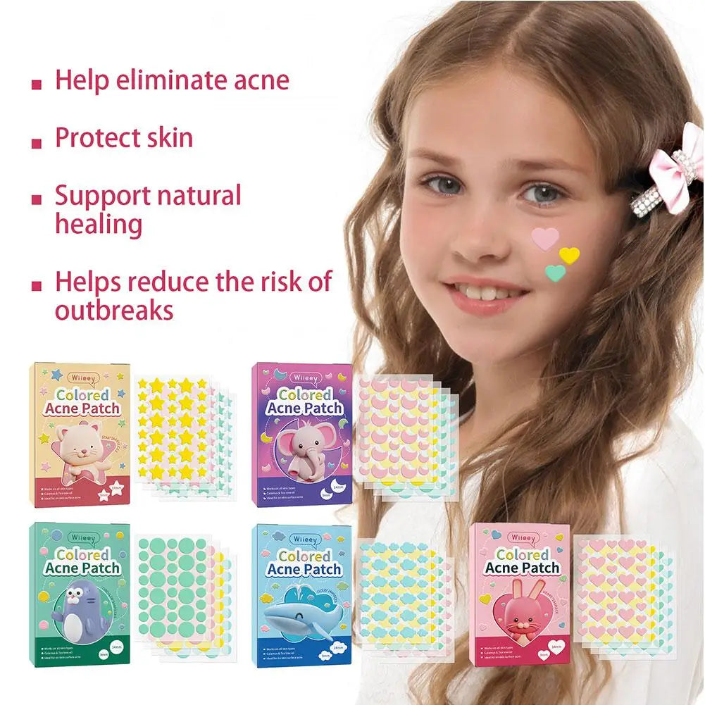 Star Colorful Pimple Patches – 144pc Invisible Spot Stickers Pimple Patch Stickers Qme