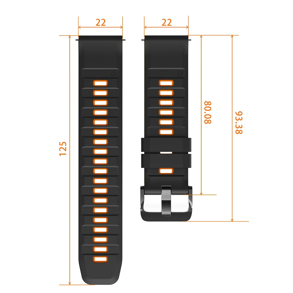 Silicone Sport Strap for OnePlus Watch 3/2/2R – 10 Colors Silicone Watch Strap Qme