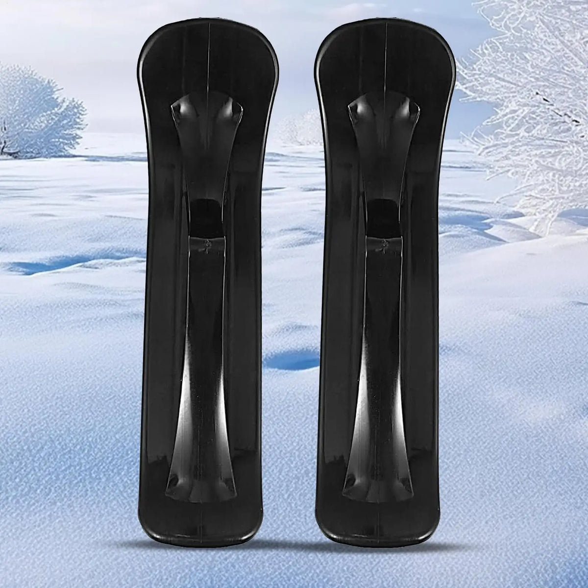 Ski Skate Board Conversion Kit – Lightweight Winter Sled Pair Ski Sled Conversion Kit Qme