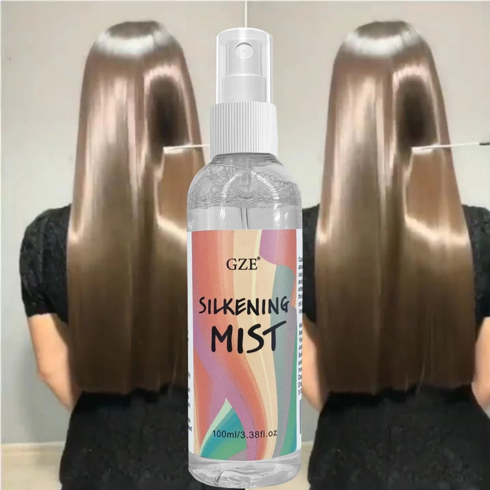 GZE Silk Therapy Hair Silkening Spray – Thermal Shield Hair Silkening Spray Qme