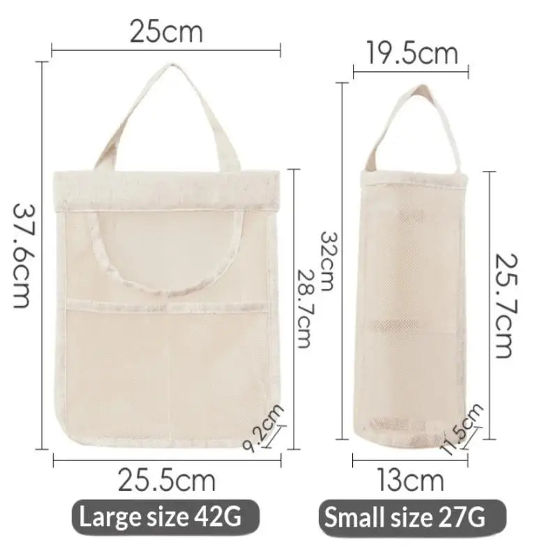 Hanging Mesh Storage Bag – Breathable Kitchen Produce Bag Mesh Storage Bag Qme