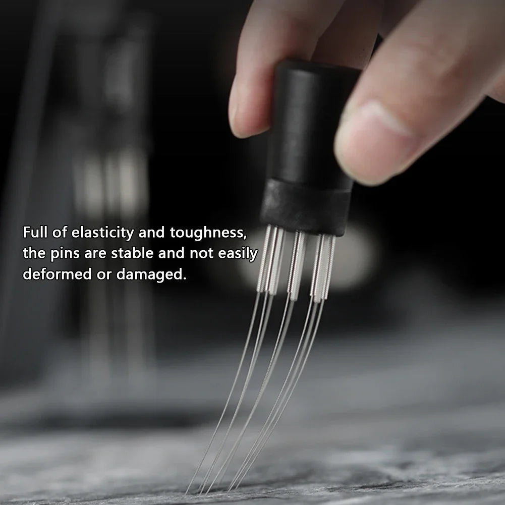 Espresso 8-Needle Coffee Stirrer Distribution Tool & Magnetic Stand Coffee Distribution Tool Qst