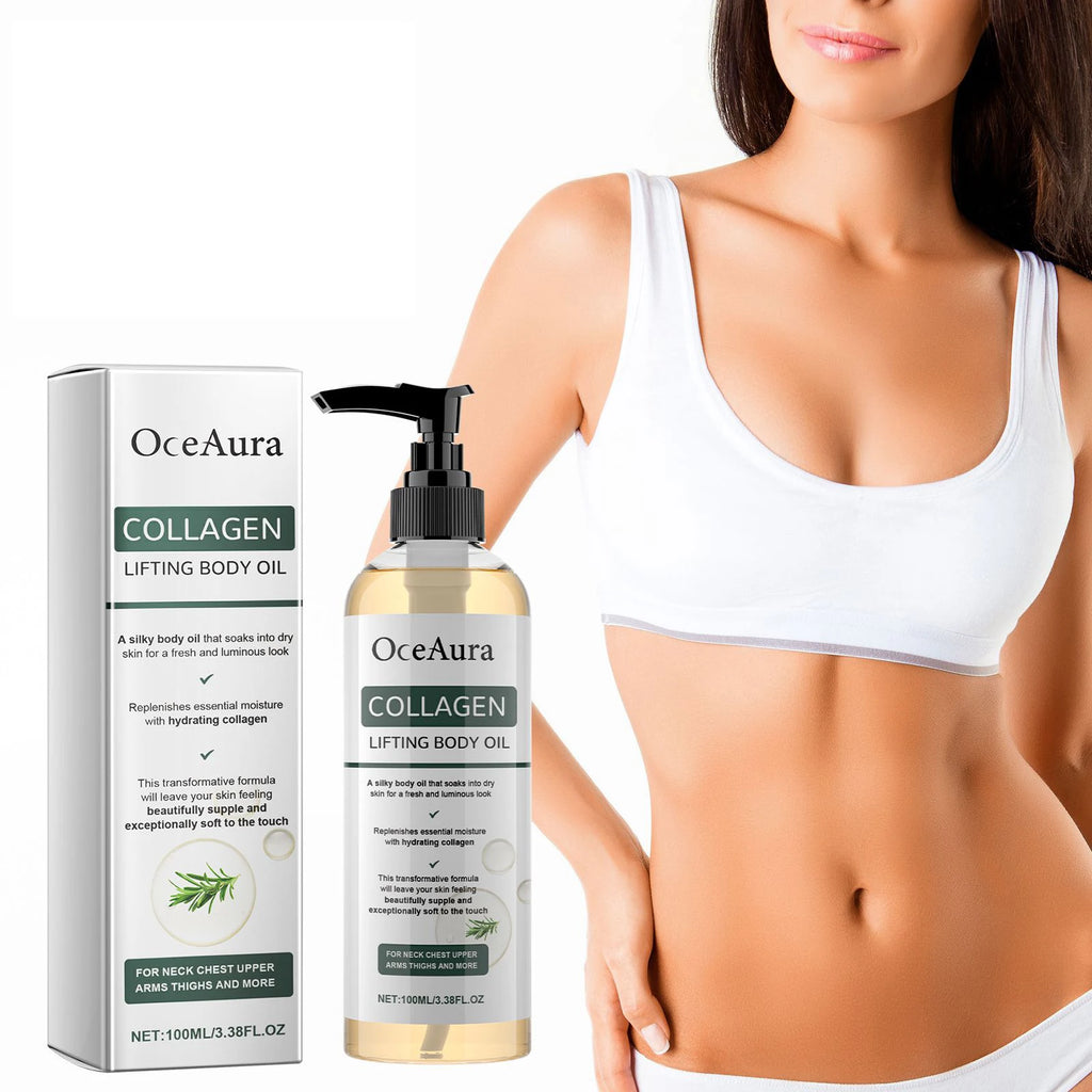 OceAura Collagen Body Oil – Hydrating Full Body Moisturizer Collagen Body Oil Qst