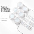 Aurora White Iridescent Nail Glitter Ice Crystal Sequins Nail Art Glitter Qme WHITE