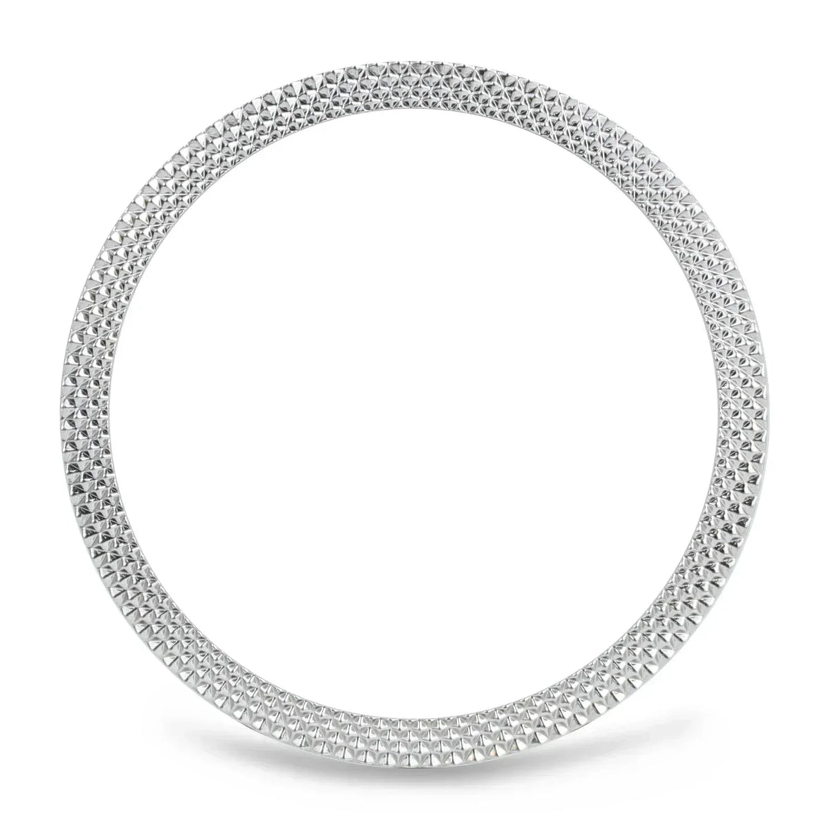 Metal Bezel Ring Cover for Samsung Galaxy Watch 7 6 5 4 Classic Watch Bezel Cover Qme Silver Rhombus Watch4 5 6 44mm