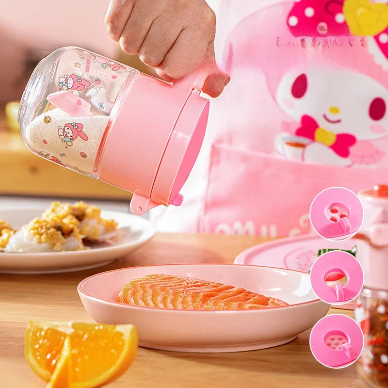 Hello Kitty Kuromi Glass Spice Jars & Salt Shaker Set Glass Spice Jar Set Qme