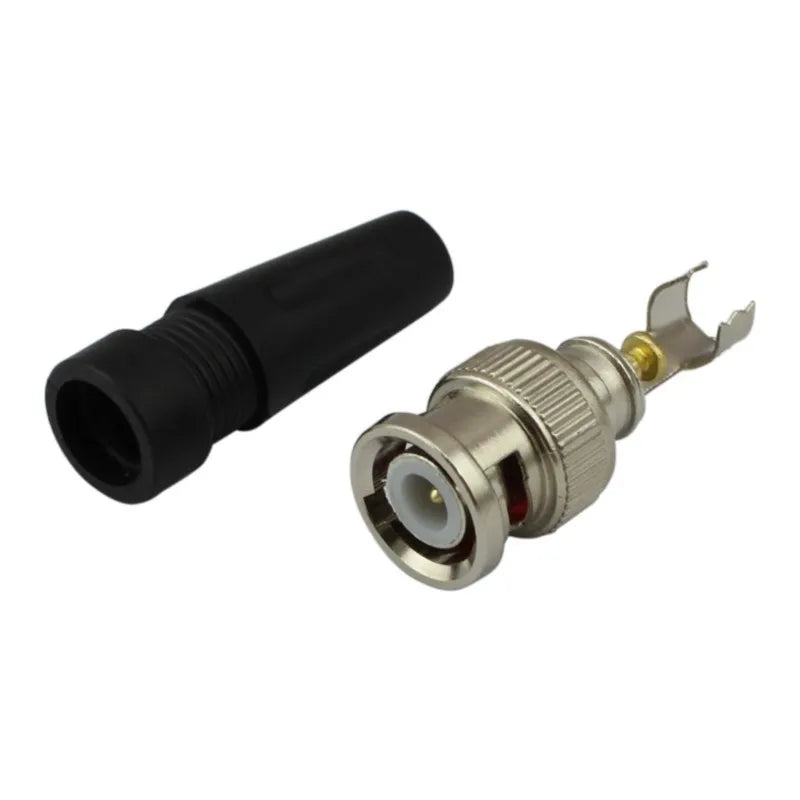 BNC Male Twist-On Connector for RG59 Coaxial CCTV Cable Coaxial Cable Connector Qme