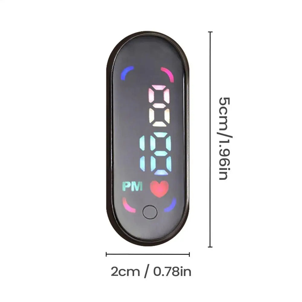 Mini Waterproof Luminous Digital Clock – Car Adhesive Mount Mini Car Clock Qme 05